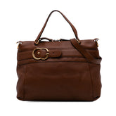 Medium Leather Ride Top Handle Bag